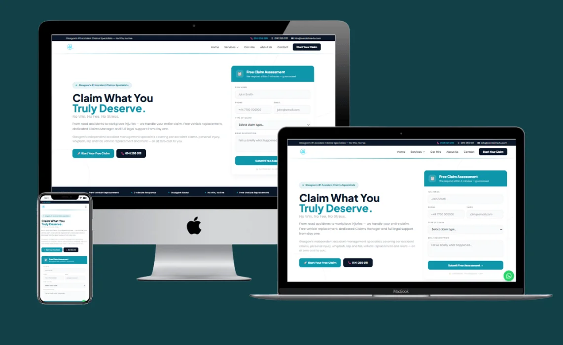 CarClaims4U website