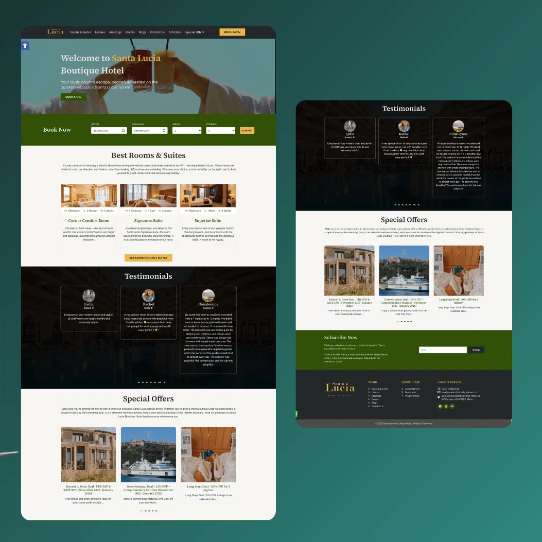 Santa Lucia Boutique Hotel full page