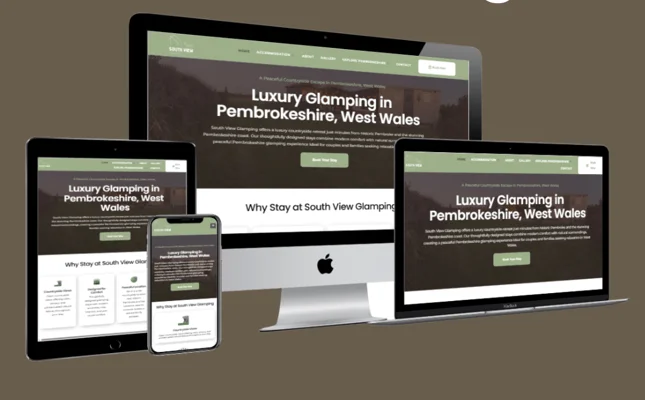 South View Glamping website
