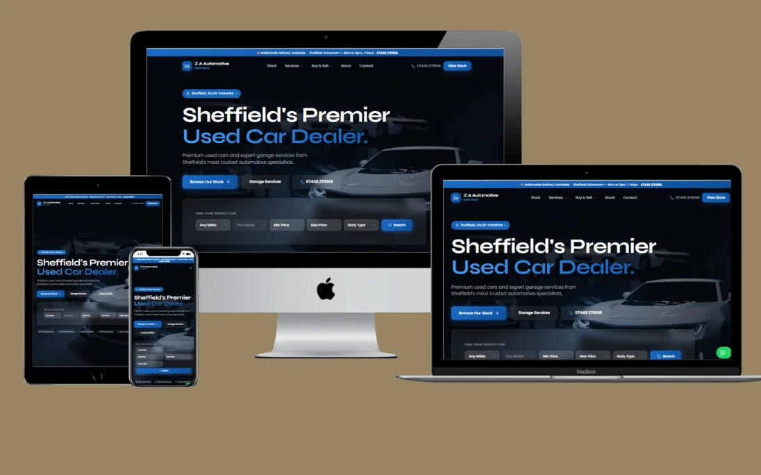 ZA Automotive website