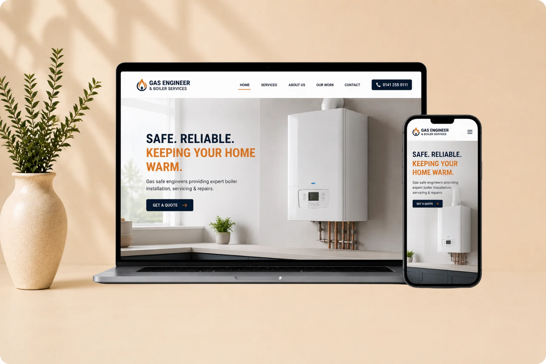 Boiler & Heating Specialist Website Design