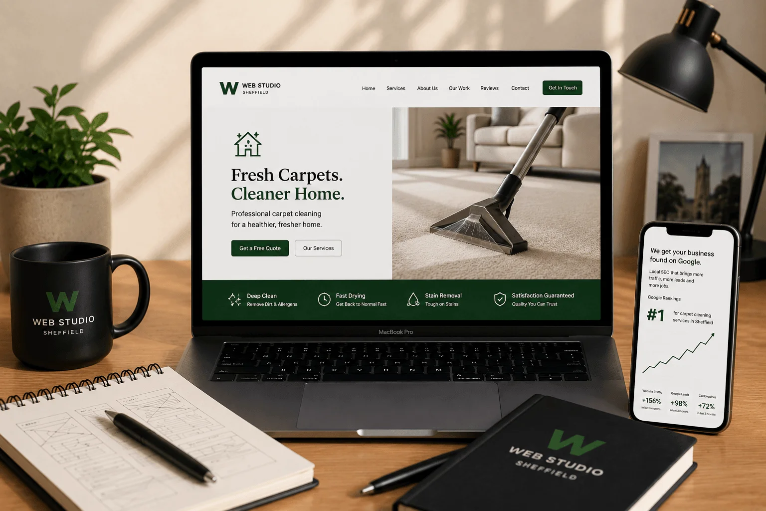 Carpet Cleaning Web Design