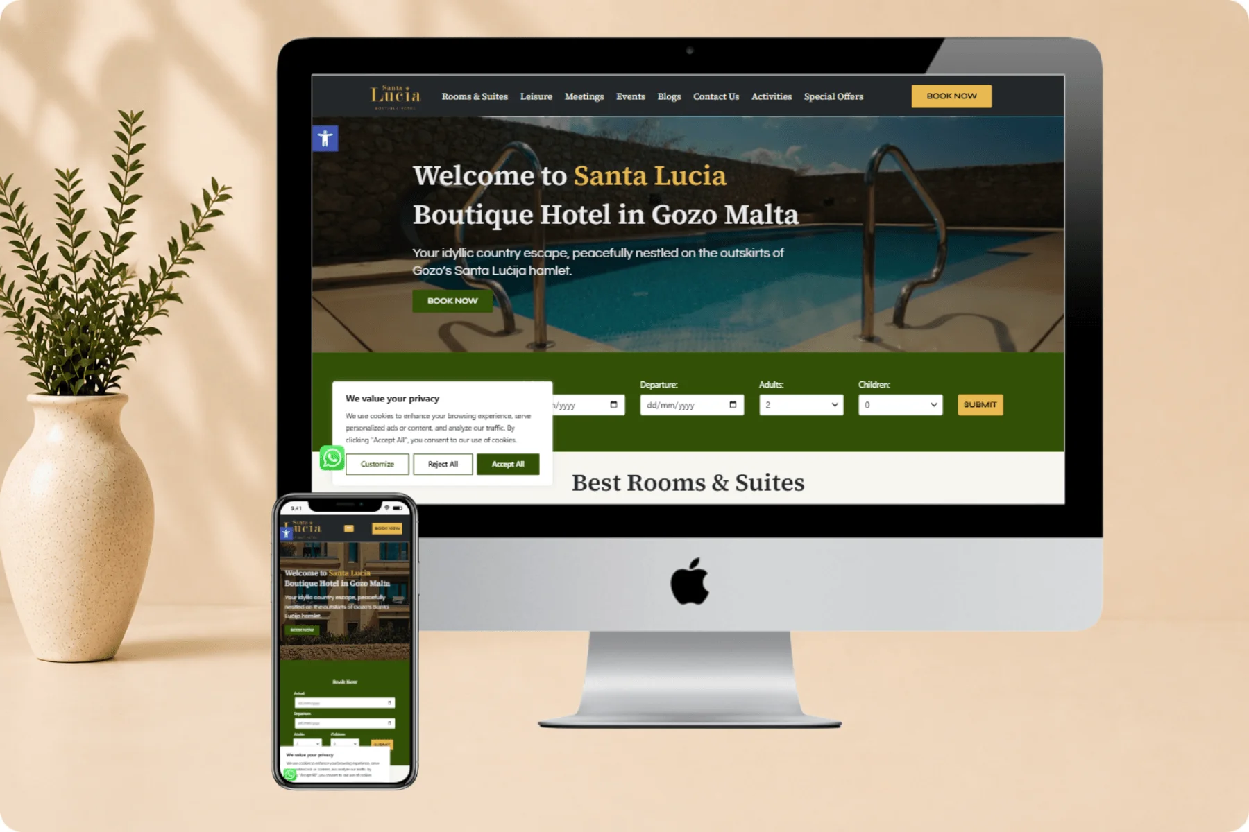 Web Design & SEO for Hospitality