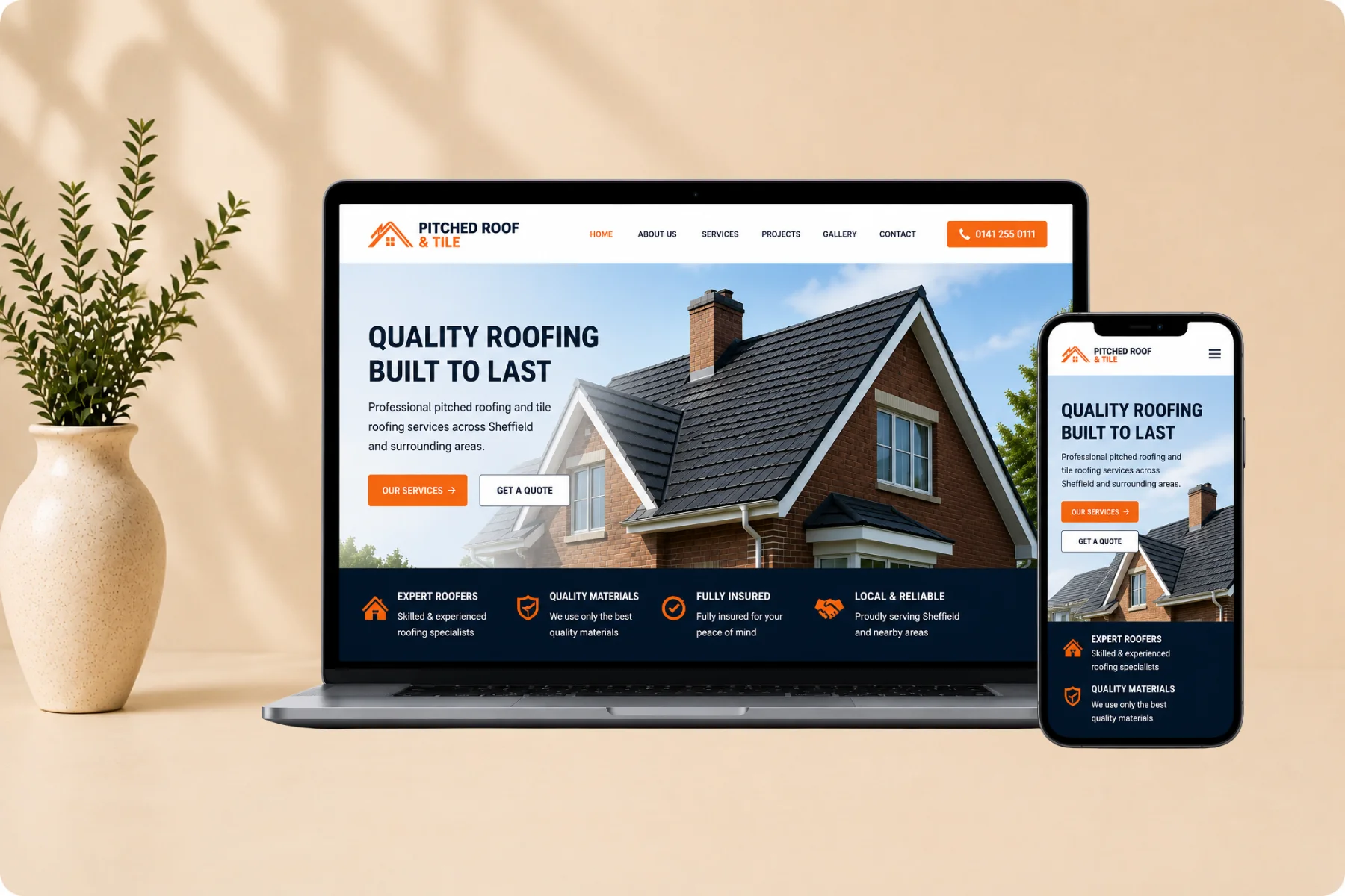 Pitched Roof & Tile Website Design