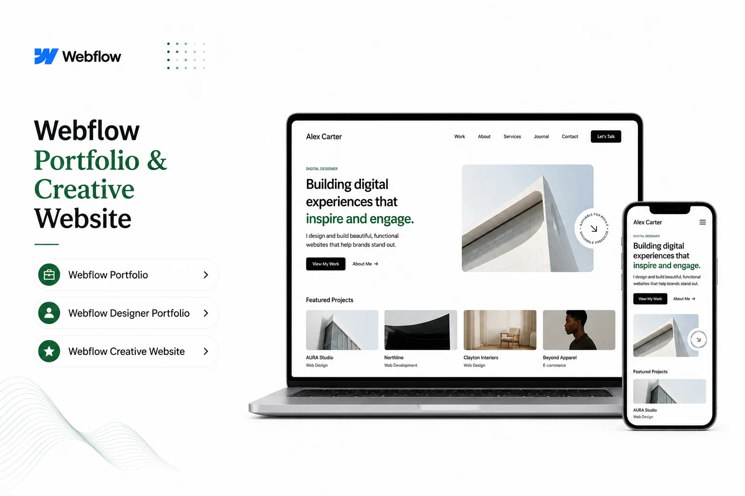Webflow Portfolio & Creative Website