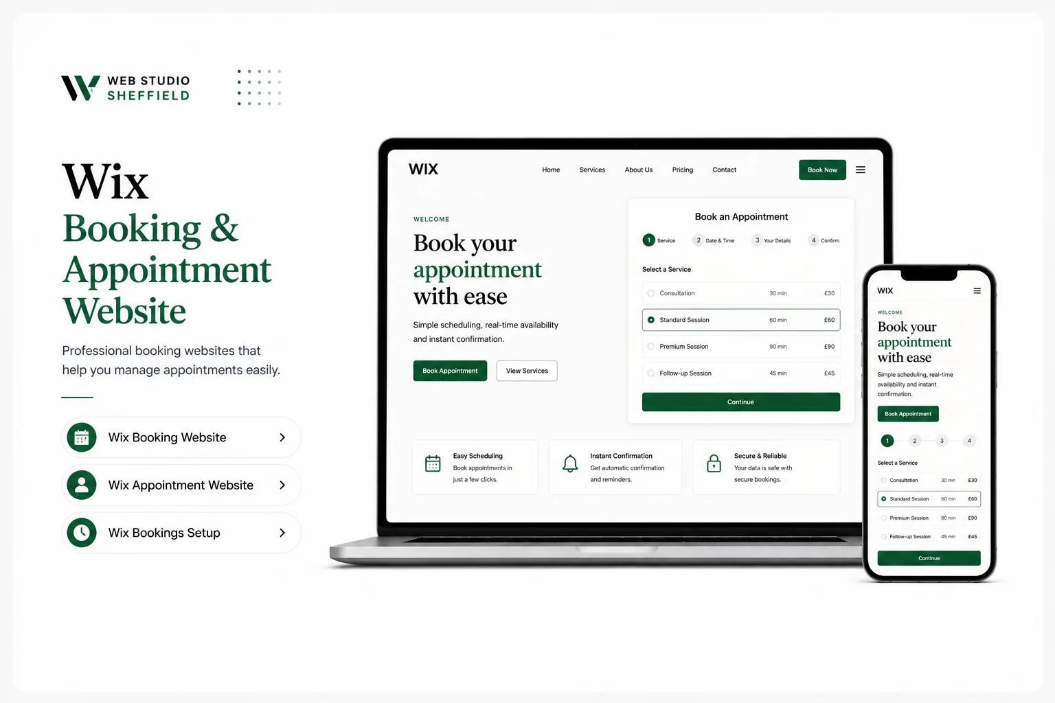 Wix Booking & Appointment Website