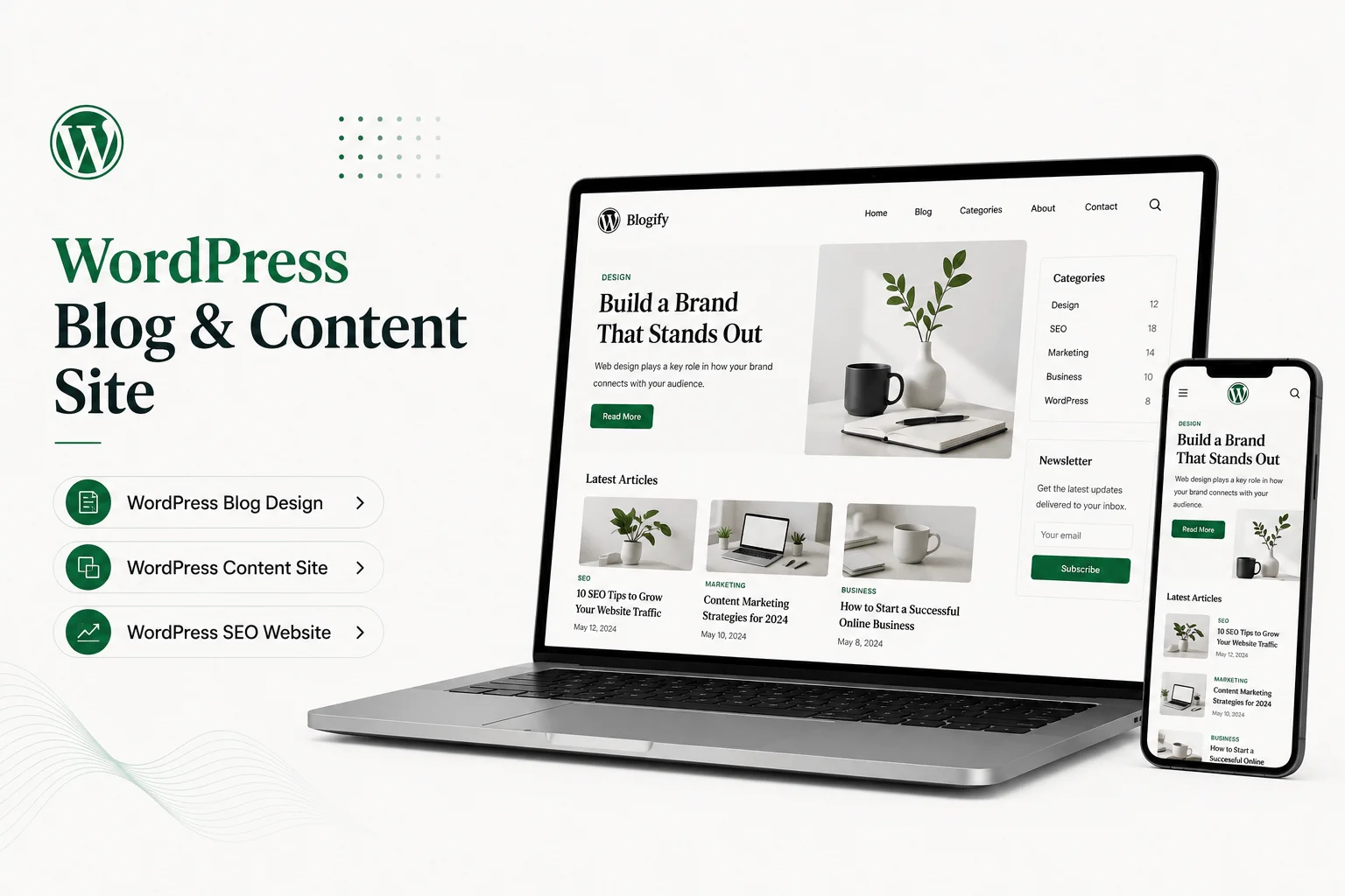 WordPress Blog & Content Site