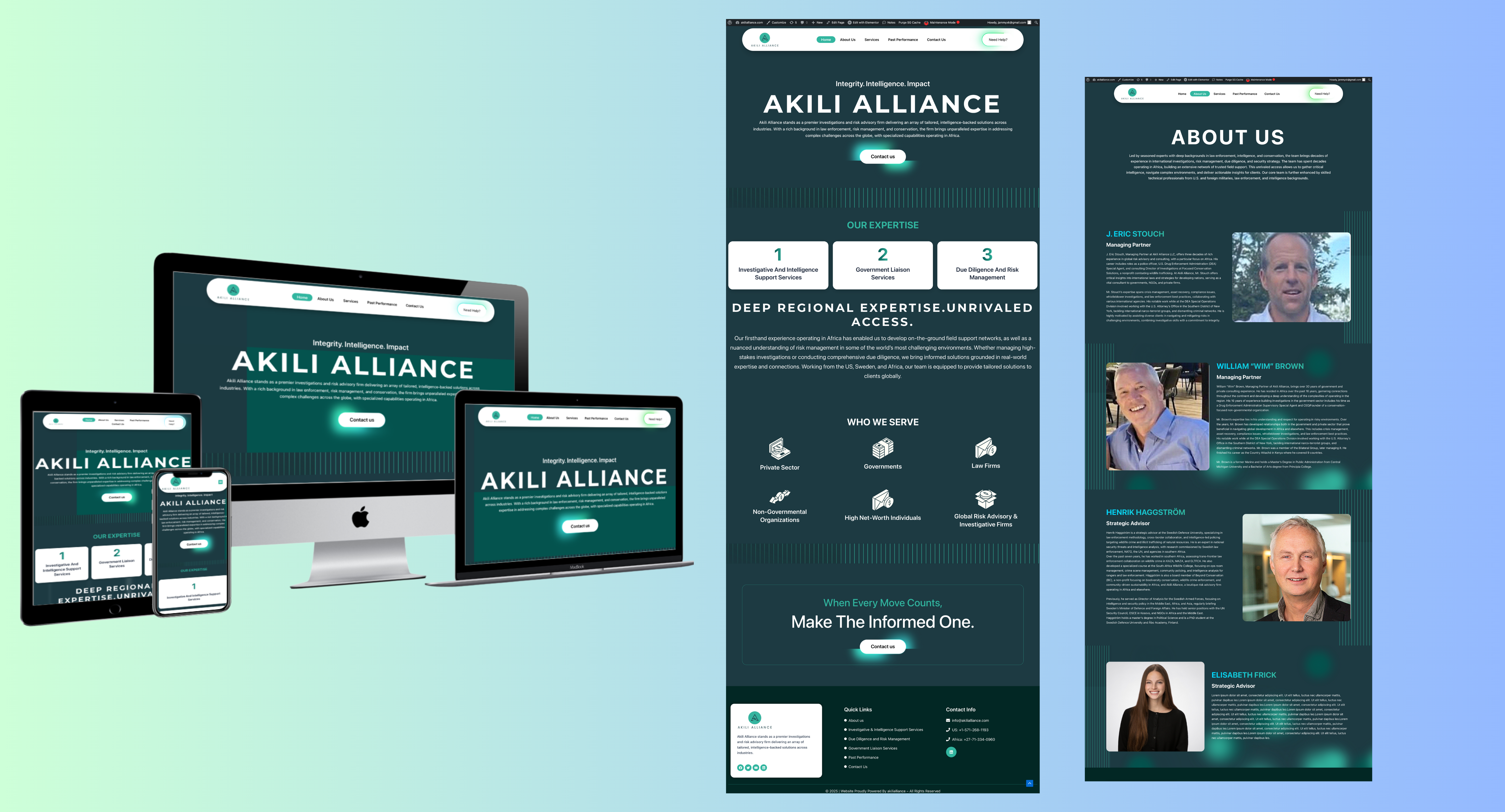 Akili Alliance website design