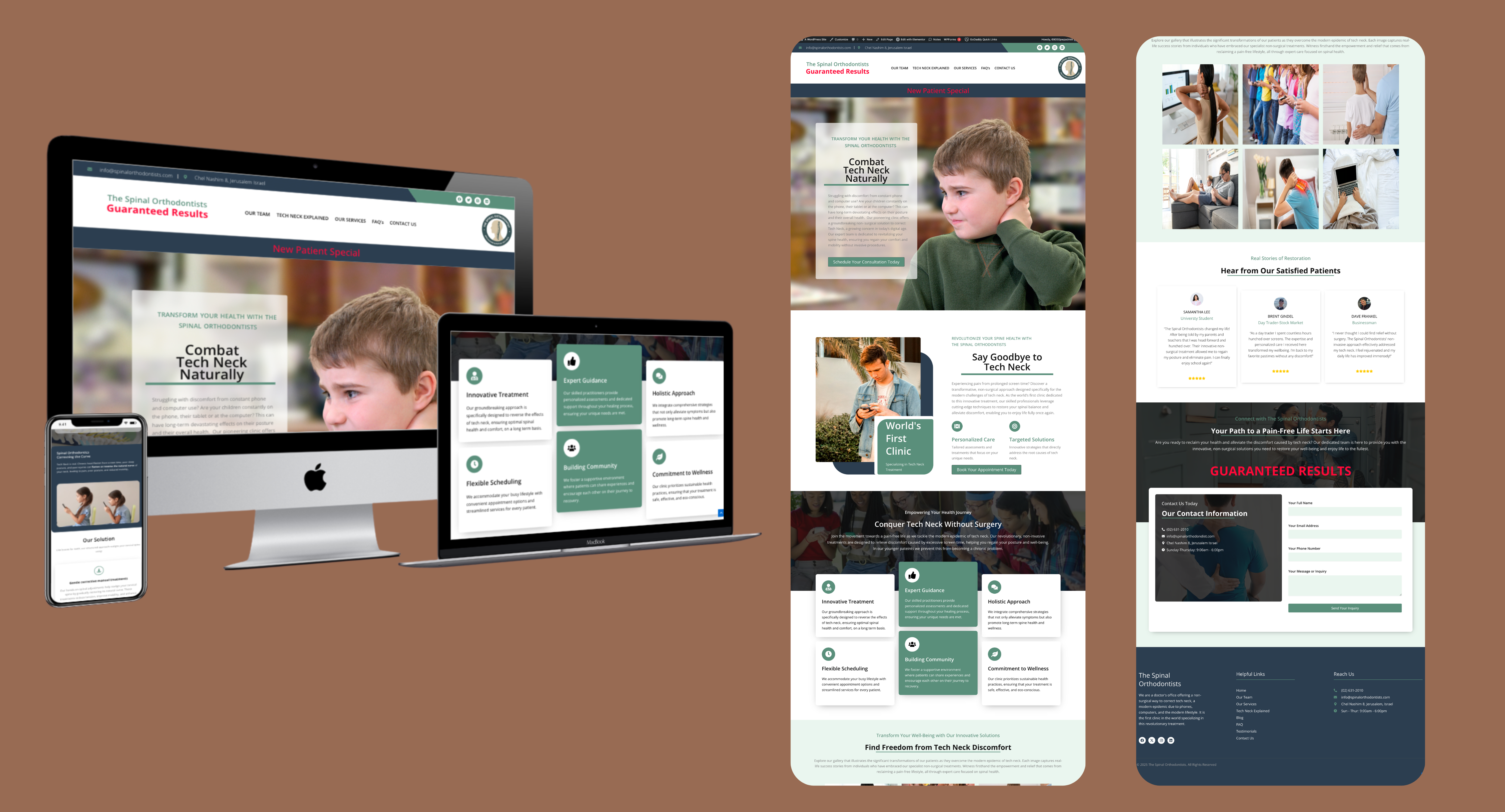 Spinal Orthodontists website design