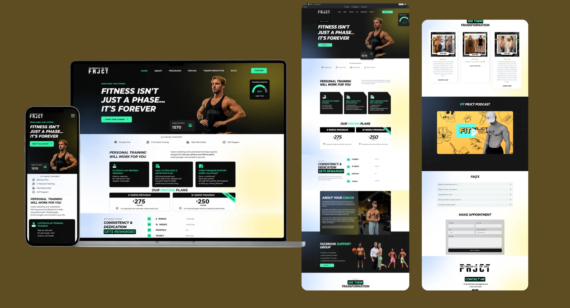 Fitness Coach Website